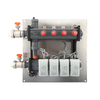 The water manifold of the floor heating system is equipped with a pressure difference bypass device