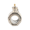 DN32 two-way Valve Body Pipe thread G Nickel plated brass