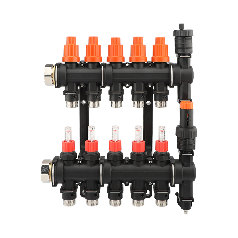 Plastic manifold water floor heating