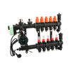 Floor heating water flow distributor