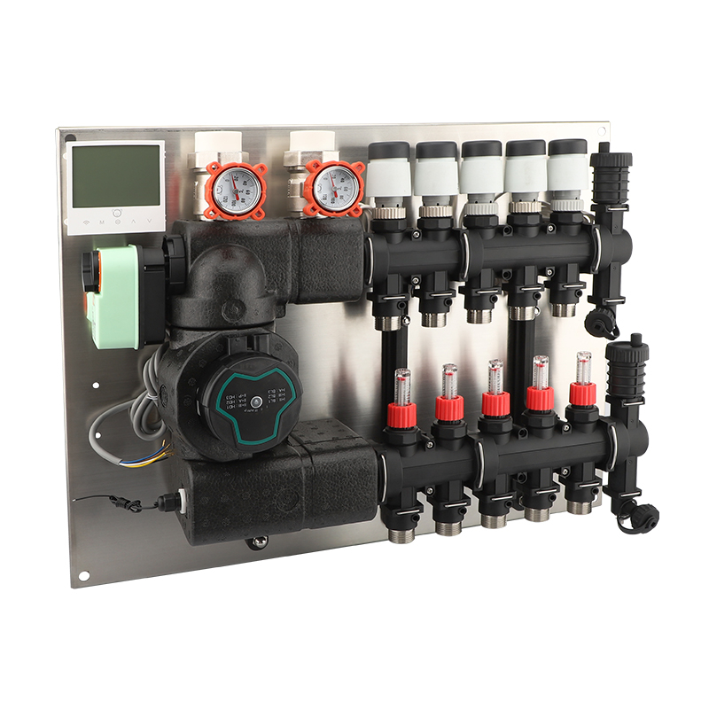 Plastic manifold water floor heating