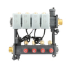 The left and right interfaces of the main pipe of the floor heating water manifold
