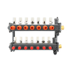The water manifold of the floor heating system is equipped with a pressure difference bypass device