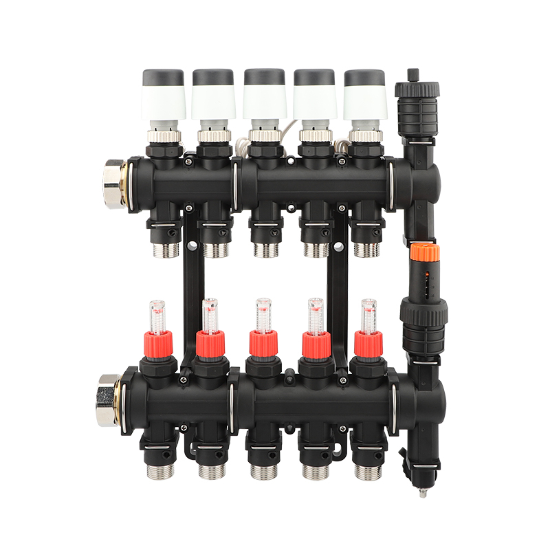 Plastic manifold water floor heating