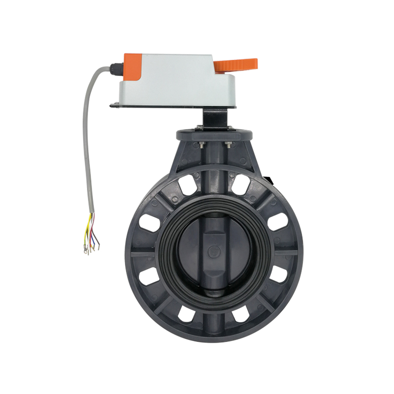 DN50-DN100 UPVC Electric butterfly valve