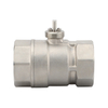 DN40 two-way Valve Body Pipe thread G Stainless steel