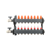 Ball valve of HVAC manifold with thermometer