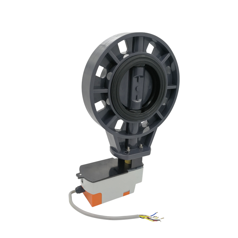 DN50-DN100 UPVC Electric butterfly valve
