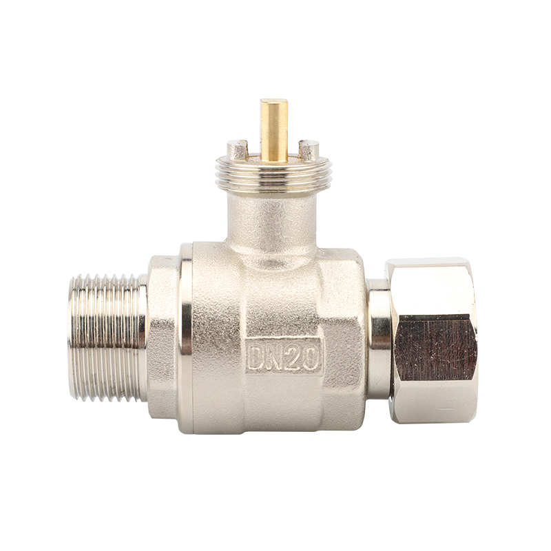 DN20 two-way Valve Body Pipe thread G Nickel plated brass