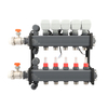 Ball valve of HVAC manifold with thermometer