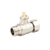 DN15 two-way Valve Body Pipe thread G Nickel plated brass